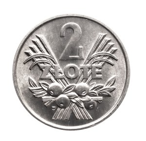 Poland, People's Republic of Poland, 2 zloty 1970 Spikes - excellent