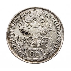 Austria, Maria Teresa, 20 krajcarów 1776 I.C.F.A., Wiedeń