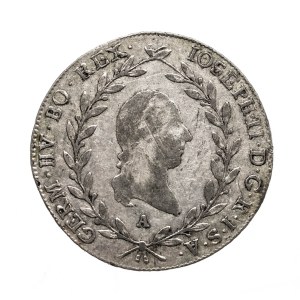 Austria, Józef II, 20 krajcarów 1786 A, Wiedeń