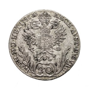 Austria, Józef II, 20 krajcarów 1786 A, Wiedeń