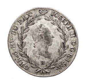 Austria, Joseph II, 20 krajcars 1787 B, Kremnica