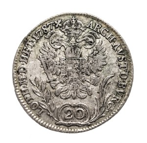 Austria, Joseph II, 20 krajcars 1787 B, Kremnica