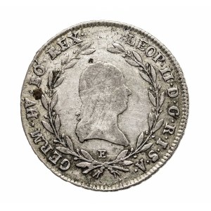 Austria, Leopold II, 20 krajcarów 1792 E, Karlsburg