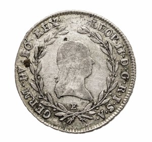 Austria, Leopold II, 20 krajcars 1792 E, Karlsburg