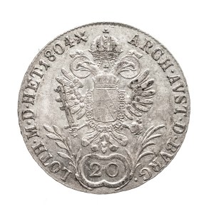 Austria, Franciszek II, 20 krajcarów 1804 A, Wiedeń