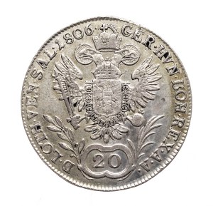 Austria, Francis II, 20 krajcars 1806 A, Vienna (1)