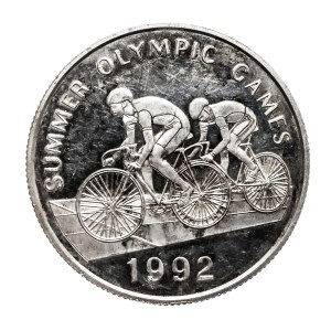Jamaica $25, 1992 Barcelona Olympics, cycling.