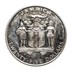 Jamajka 25 dolarów, 1992, Olimpiada w Barcelonie, kolarstwo.