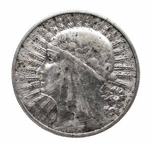 Poland, Second Republic, 10 zloty 1932, Head of a Woman, London
