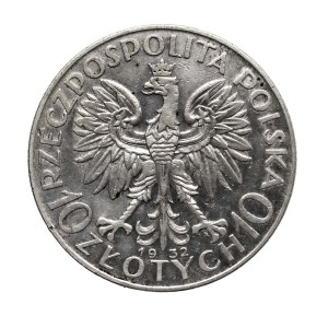 Poland, Second Republic, 10 zloty 1932, Woman, Warsaw