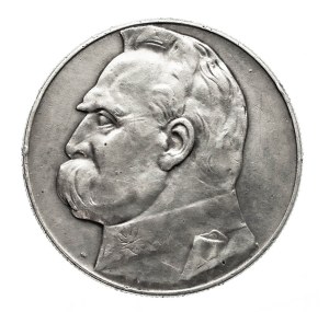 Poland, Second Republic, 10 zloty 1935, Pilsudski, Warsaw.