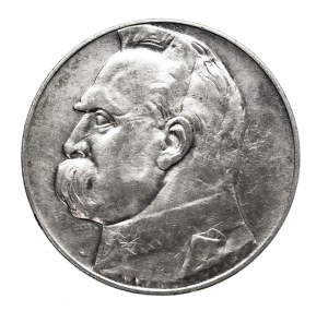 Poland, Second Republic, 10 zloty 1935, Pilsudski, Warsaw.