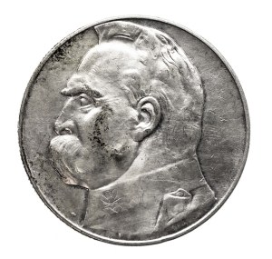 Poland, Second Republic, 10 zloty 1935, Pilsudski, Warsaw.