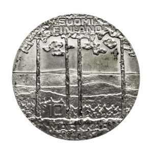 Finlandia, 10 Markkaa Helsinki 75 rocznica urodzin - Prezydent Urho Kekkonen