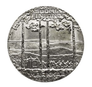 Finland, 10 Markkaa Helsinki 75th birth anniversary - President Urho Kekkonen