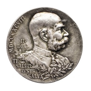 Austria Medal 1898, Franciszek Józef I, 50 rocznica panowania.