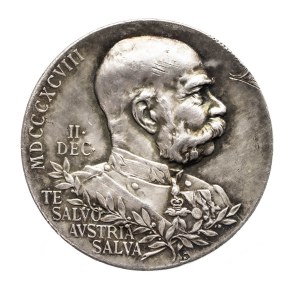 Austria Medal 1898, Franz Joseph I, 50th anniversary of reign.