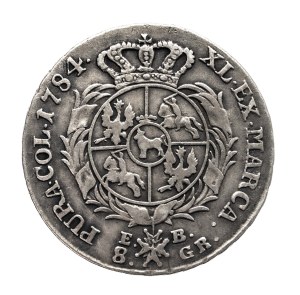 Poland, Stanislaw August Poniatowski, two-zloty 1784 EB, Warsaw.