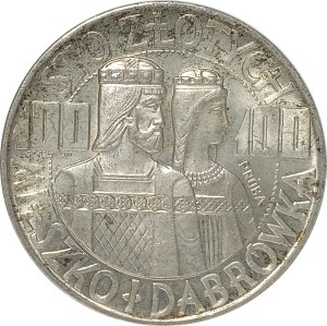 Poland, People's Republic of Poland, 100 gold 1966 Mieszko and Dabrowka - Half-posts, sample in silver