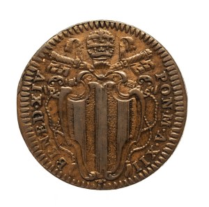 Vatican City, Church State, Benedict XIV, 1/2 baiocco 1751, Rome