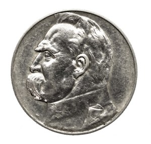 Poland, Second Republic, 5 zloty 1936, Pilsudski, Warsaw