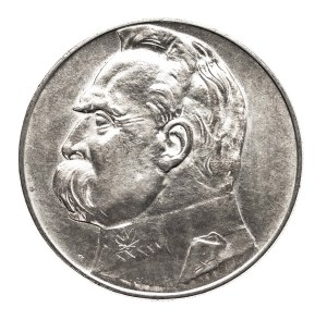 Poland, Second Republic, 10 zloty 1937 Pilsudski, Warsaw
