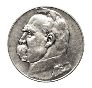 Poland, Second Republic, 5 zloty 1936, Pilsudski, Warsaw