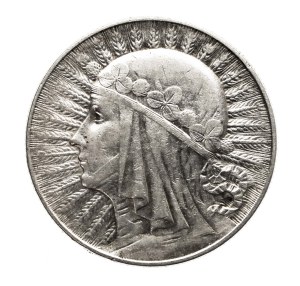 Poland, Second Republic, 5 zloty 1934 Head of a Woman, Warsaw.
