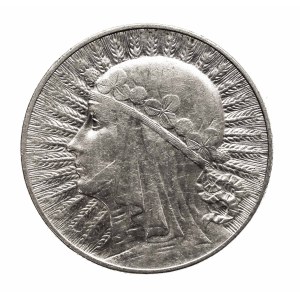 Polska, II Rzeczpospolita, 5 złotych 1933, Głowa kobiety, Warszawa