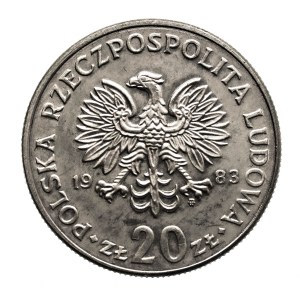 Poland, PRL, 20 zloty 1983 Nowotko, Warsaw