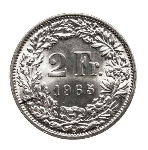 Switzerland, 2 francs 1965 B, Bern