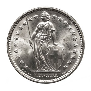 Switzerland, 2 francs 1965 B, Bern