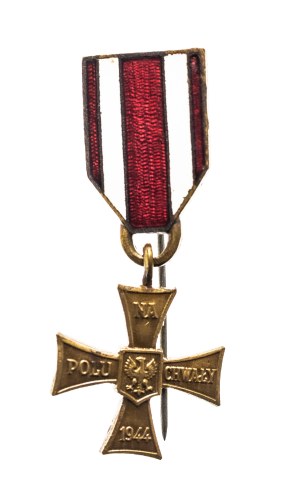 Poland, People's Republic of Poland, Miniature Cross of Valour 1944