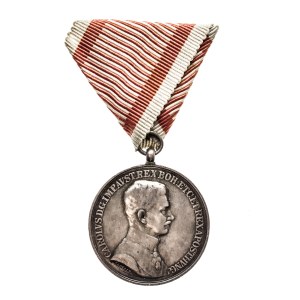 Austro-Węgry, Karol I, Srebrny Medal za Odwagę I Klasy
