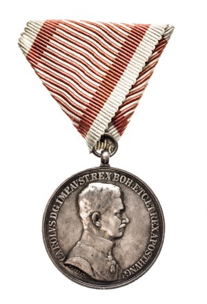 Austria-Hungary, Charles I, Silver Medal for Courage of the First Class