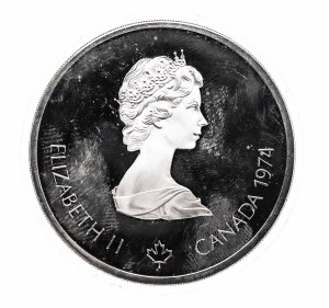 Canada, Elizabeth II, $10 1974 Montreal Olympics, Temple of Zeus