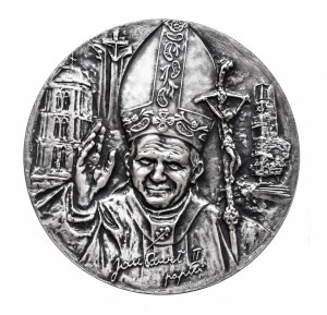 Poland, Medal John Paul II, Gdansk - Zaspa June 12, 1987, PTAiN Gdansk, Warsaw Mint