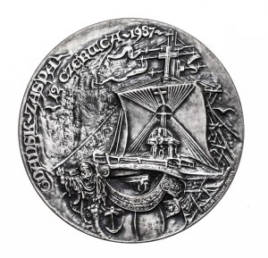 Poland, Medal John Paul II, Gdansk - Zaspa June 12, 1987, PTAiN Gdansk, Warsaw Mint