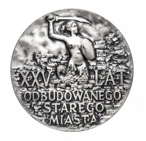 Poland, Medal of XXV years of the rebuilt Old Town Warsaw 1953-1978
