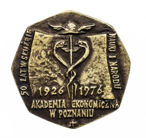Poland, Stasinski Medal, 50 years In the Service of Science and the Nation, Academy of Economics Poznań 1926-1976