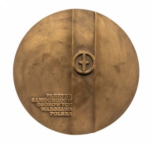 Poland, FSO Warsaw passenger car factory medal - launch of production 1951