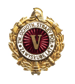 Poland, TSO firefighter badge for seniority 5
