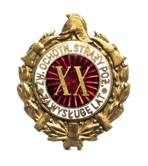 Poland, TSO firefighter's badge for service of 20 years