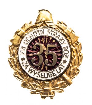 Poland, TSO firefighter badge for seniority 35