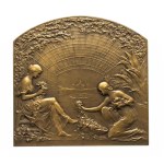 Belgium, plaque - World Exhibition 1913 in Ghent - art nouveau