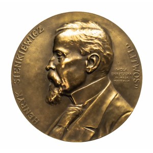 Polska, medal Henryk Sienkiewicz - 25-lecie pracy twórczej, 1900