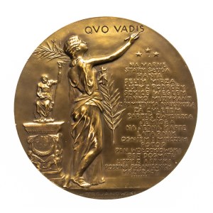 Polska, medal Henryk Sienkiewicz - 25-lecie pracy twórczej, 1900