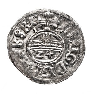 Ducal Prussia, John Sigismund Hohenzollern, Prussian penny 1614, Drezdenko.