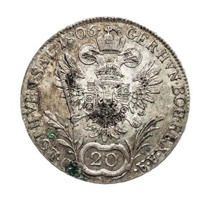 Austria, Francis II, 20 krajcars 1806 A, Vienna (2)