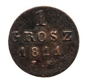 Duchy of Warsaw, 1 groszy 1811 I.S., Warsaw